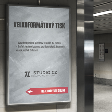 370 x 370 velkoformátový tisk kopie